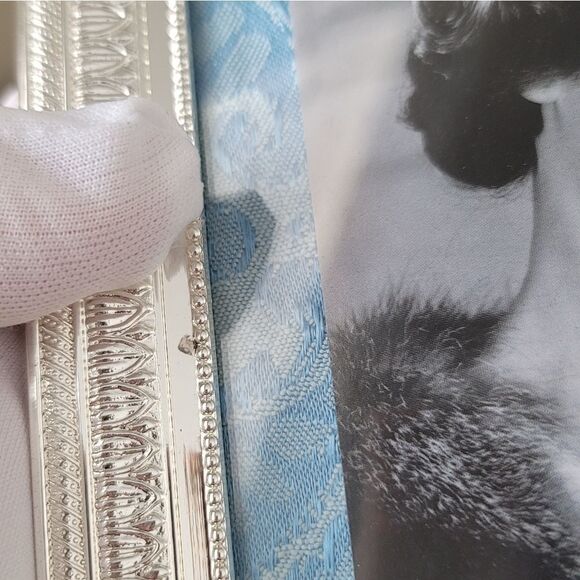 Vintage Photo Frame Silver Tone With Stand #1051 - Picture 5 of 14